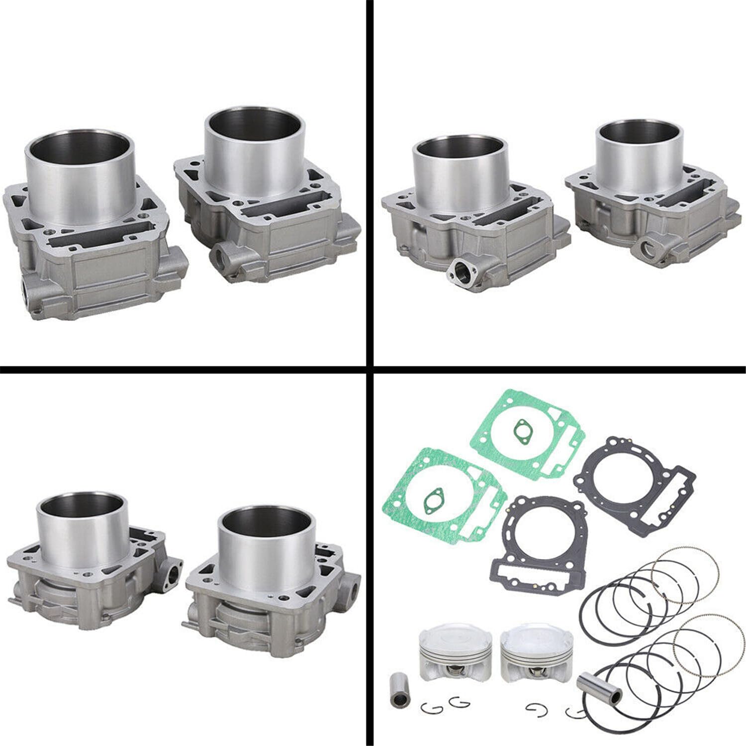 Cylinder silnika 91mm 1000CC Zestaw pierścieni uszczelniających tłoka 2 cylindry Pasuje do Can-Am BRP Pasuje do 1000 Max800 Zestaw cylindra