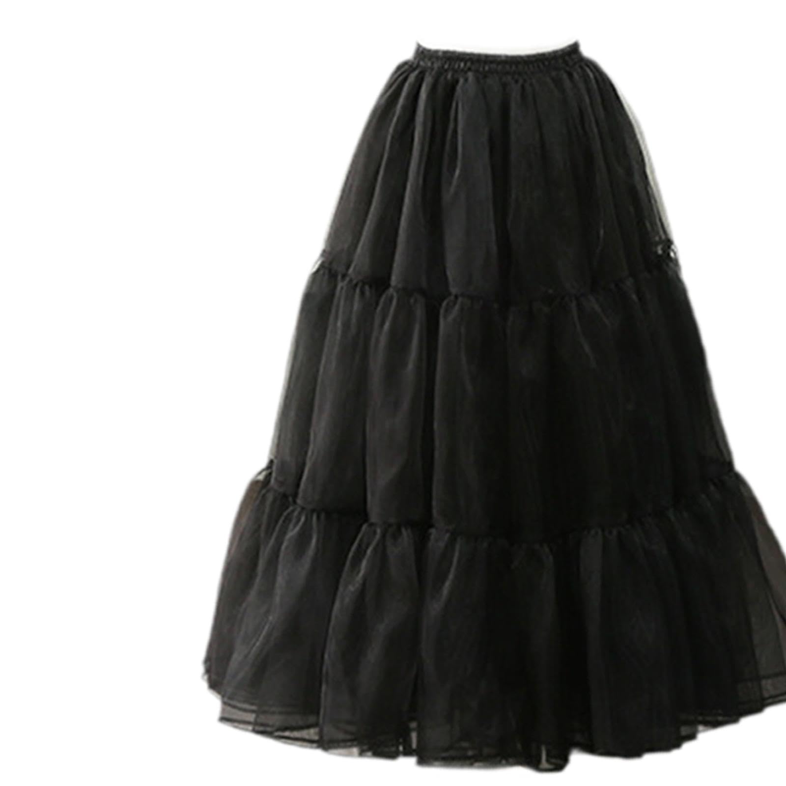 Sottoveste da donna morbida ed elegante, per abiti da sera, matrimoni, cosplay