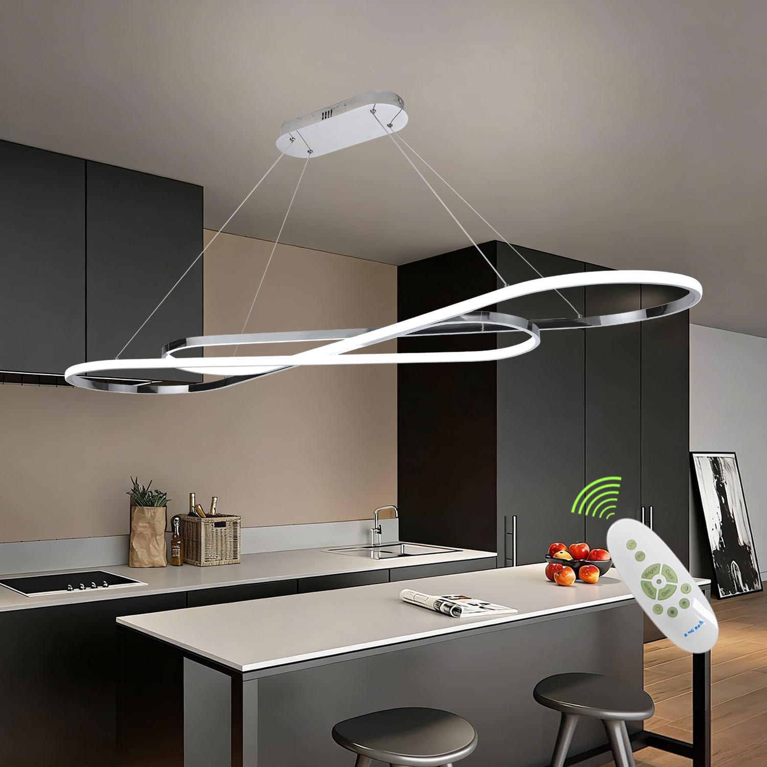 Photo 1 of Likflyer 59.06in LED Chandelier Pendant Light