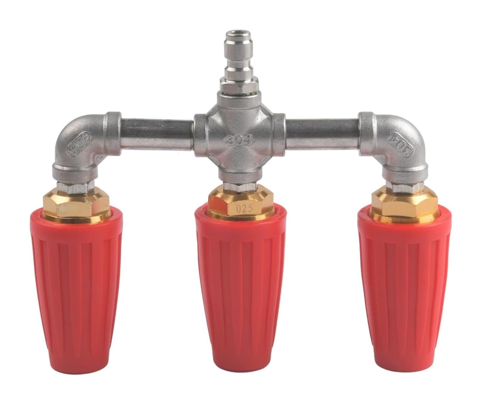 Ugello turbo for idropulitrice | Doppia testa rotante, regolazione a 360 gradi(Red)