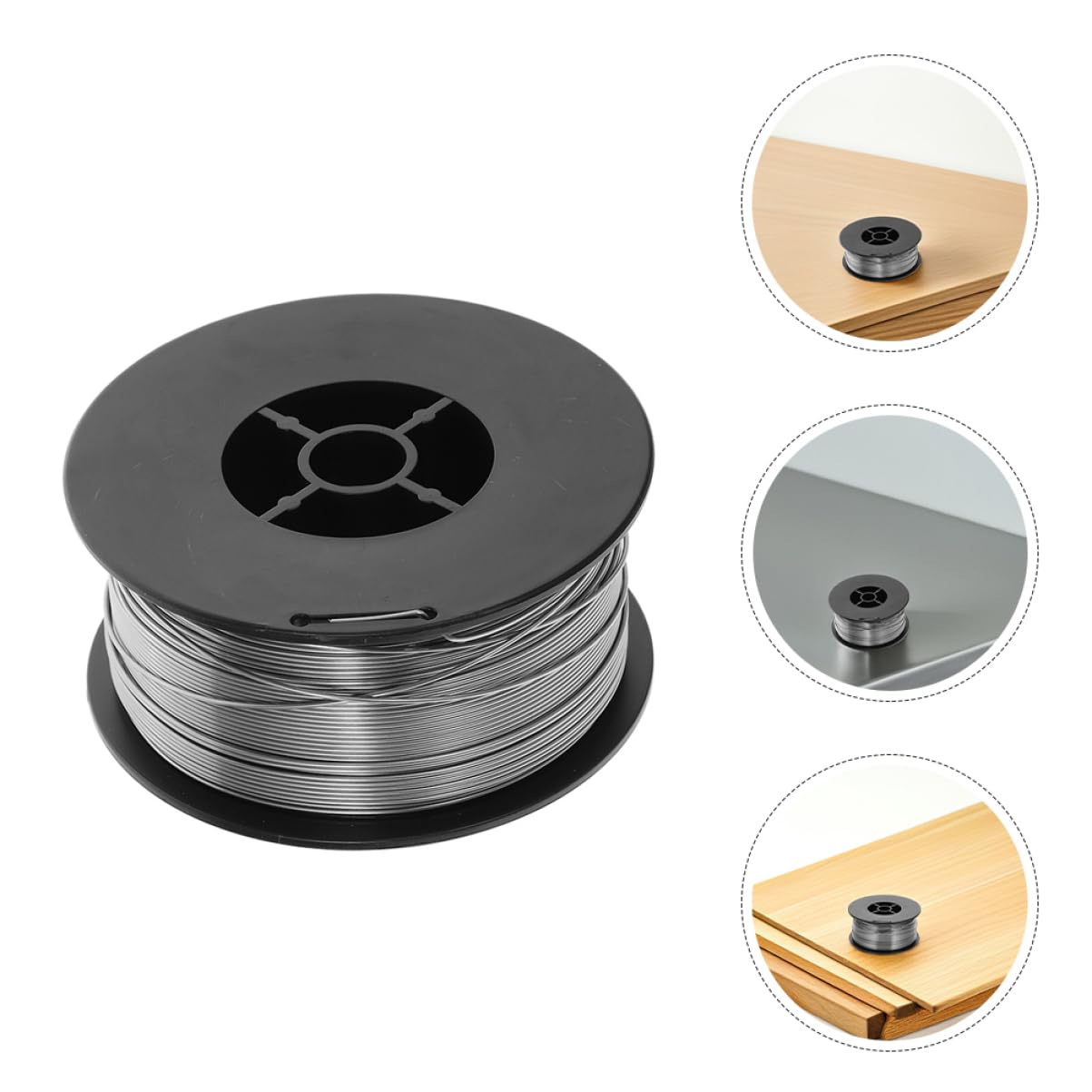 GLEAVI Filo per Saldatura Senza Gas in Acciaio al Carbonio 0.8mm | Bobina Argento 1kg, Versatile per Diversi Progetti e Lavori di Saldatura