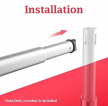 EMART 4ft-10ft Pipe and Drape Adjustable Crossbar for Backdrop Stand