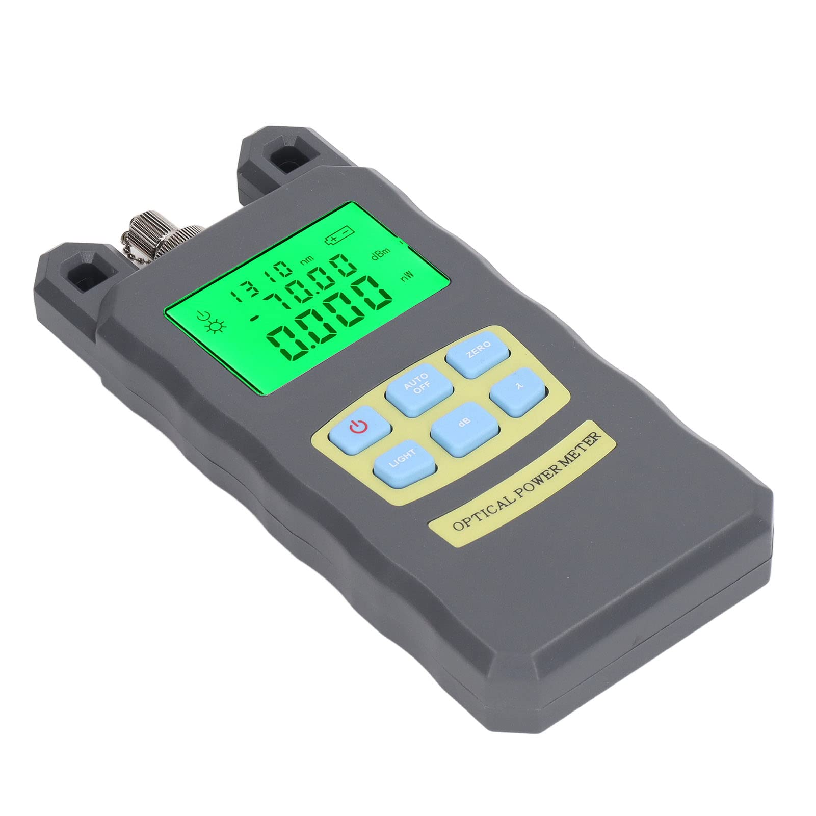 Eujgoov Fibra Ottica Power Meter, Fibra Ottica Auto (-70) to (+10) dB Misuratore di Potenza a Fibra Ottica, Precisione ±0,2 dB, 180x83x28mm