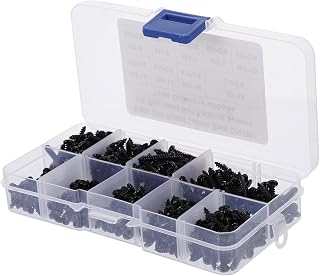 Kichvoe 450Pcs Self-Tapping Screws Kit Carbon Steel Cross Pan Head Assortment for DIY Projects Fasteners with Smooth Threads for Easy Installation and Use