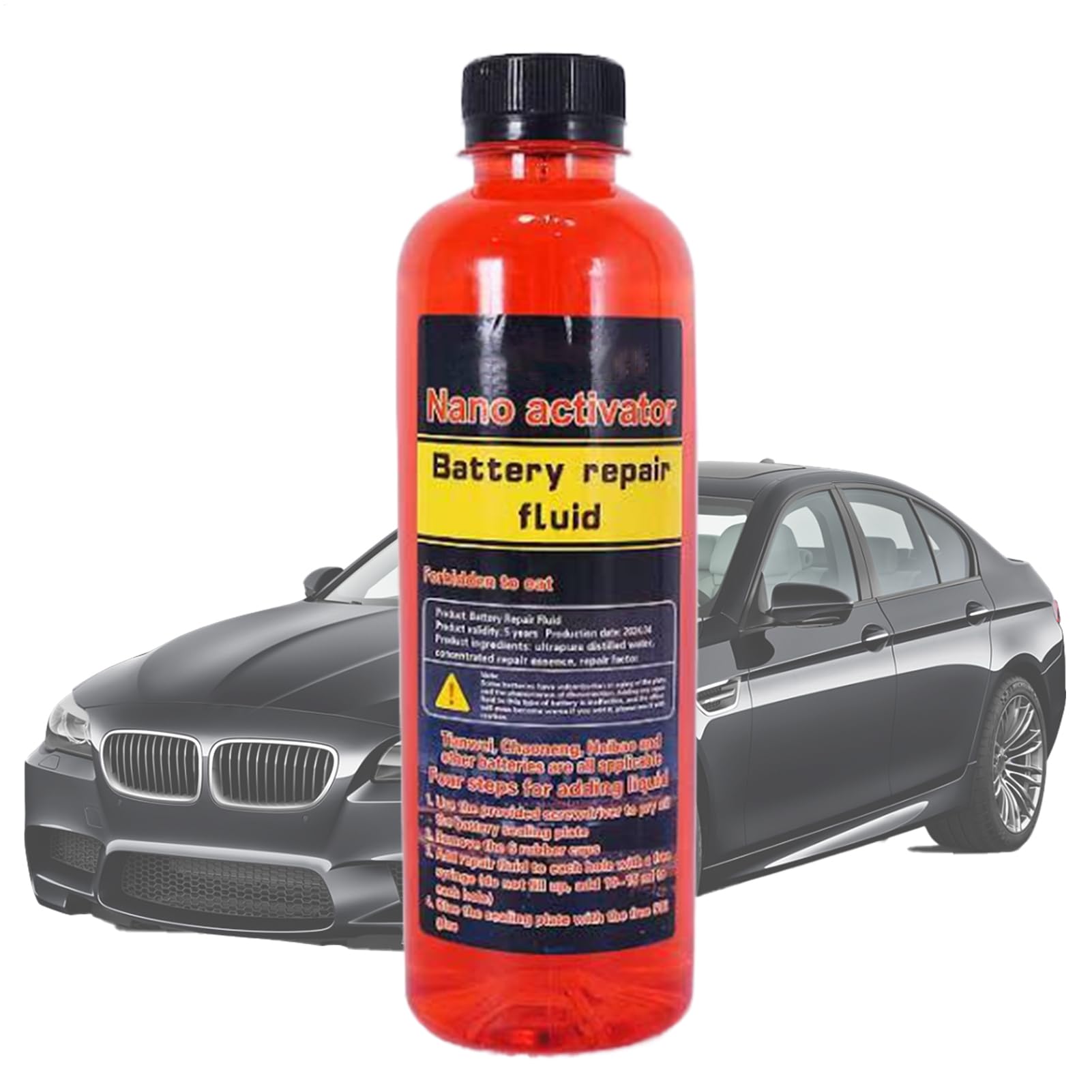 Additivo per riparazione della batteria – 500 ml | Reviver per batteria auto per veicoli automobilistici con facile utilizzo, per meccanici, garage, manutenzione di interni e esterni, soluzione per la