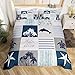 Ocean Duvet Cover Dolphin Starfish Tropical Bedding Set for Kids Boys Girls Teens Room Decor Hawaiian Beach Comforter Cover Set Sea Adventure Buffalo Plaid Bedspread Cover 2Pcs Zipper Twin Size