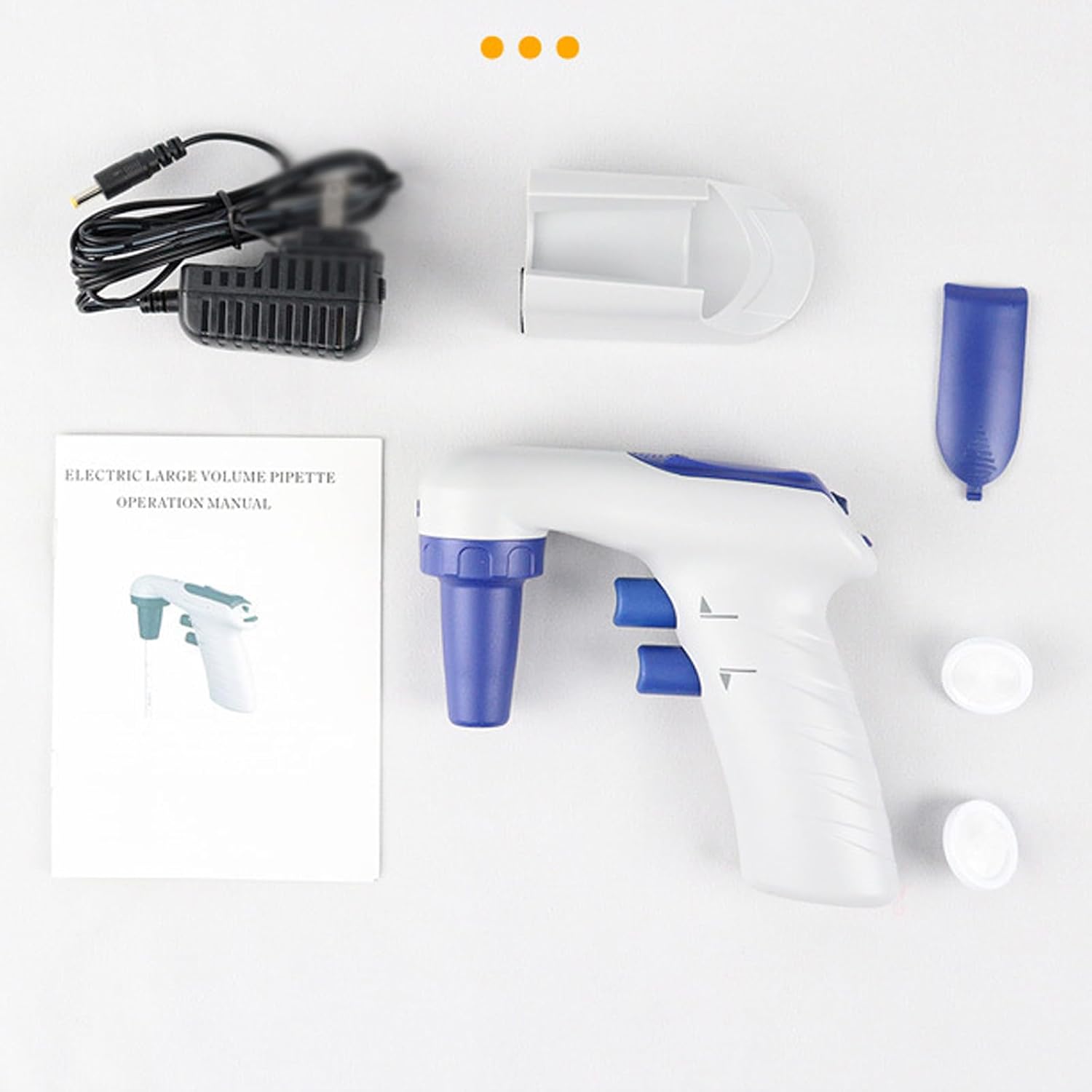 Automatic Aspiration Pipette, Electric Pipette Controller with 0.45um Hydrophobic Membrane, Speed Adjustable, Transfer 50ml of Liquid Within 10 Seconds, for Scientific Research
