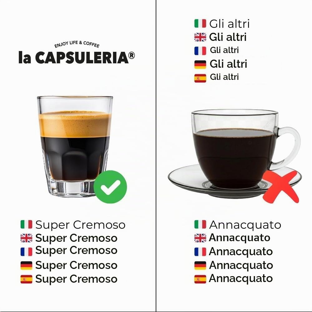 Caffè DECA, intenso (192 Capsule) compatibili con Lavazza A Modo Mio, 12 Box da 16 Capsule, gusto ricco e deciso, senza caffeina, espresso equilibrato da gustare in ogni momento (La Capsuleria)