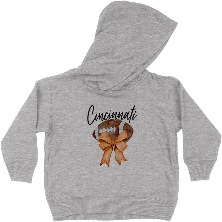 Girly Cincinnati Football Kids Hoodie Sweatshirt Toddler
