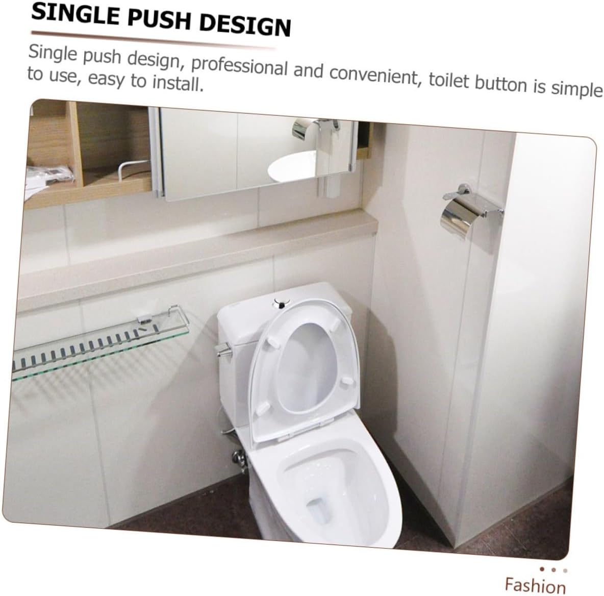 Tofficu 60pcs Toilet Water Tank Push Button Bathroom Flush Button Easy to Install Replacement for Toilets Accessory for