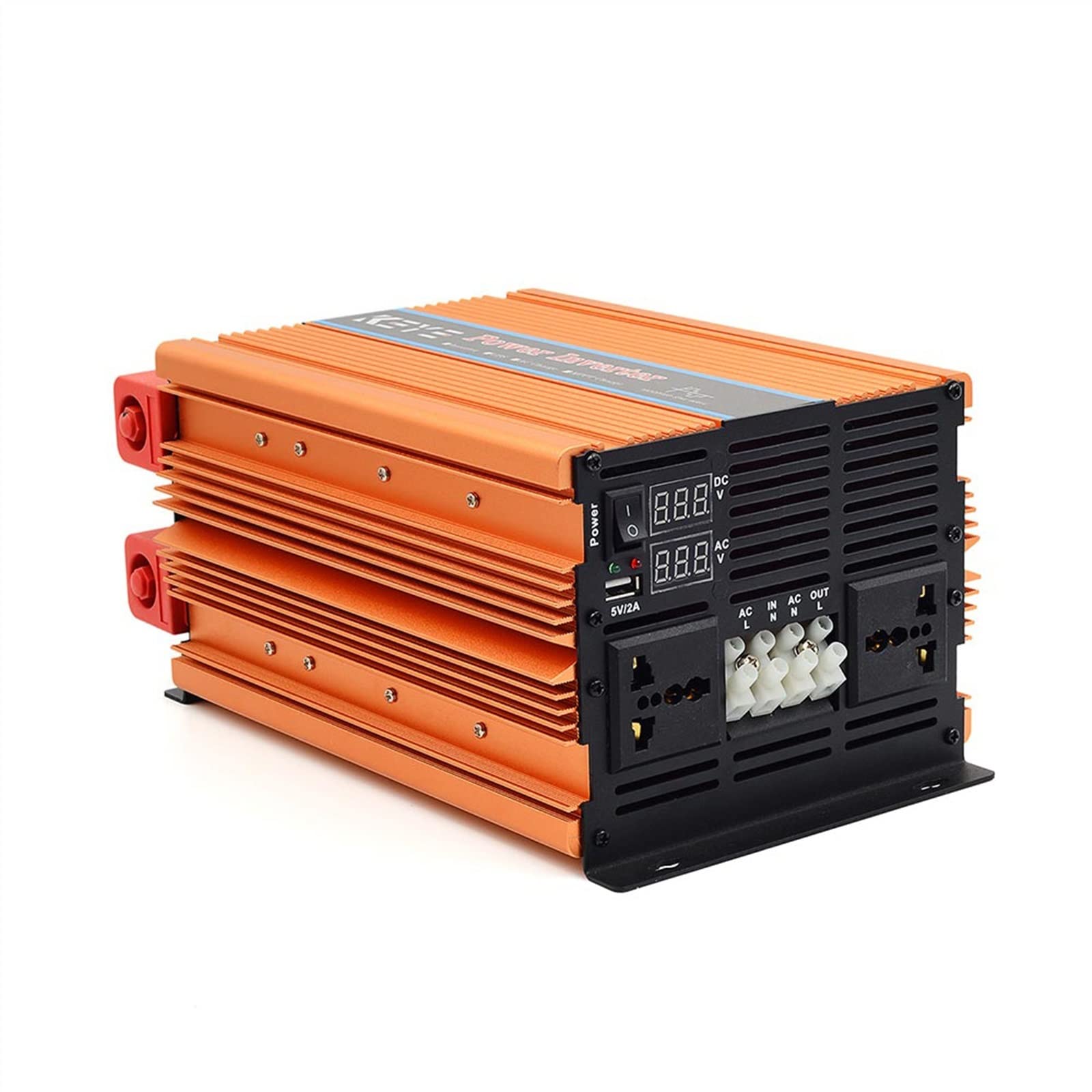 Falownik z czystą sinusoidą, Zmodyfikowany falownik sinusoidalny 4000W 5000W 6000W 8000W 12000W Ultra przetwornica mocy 12V 220 110 DC na AC konwerter zasilania falownik solarny(4000W,24V,50HZ)