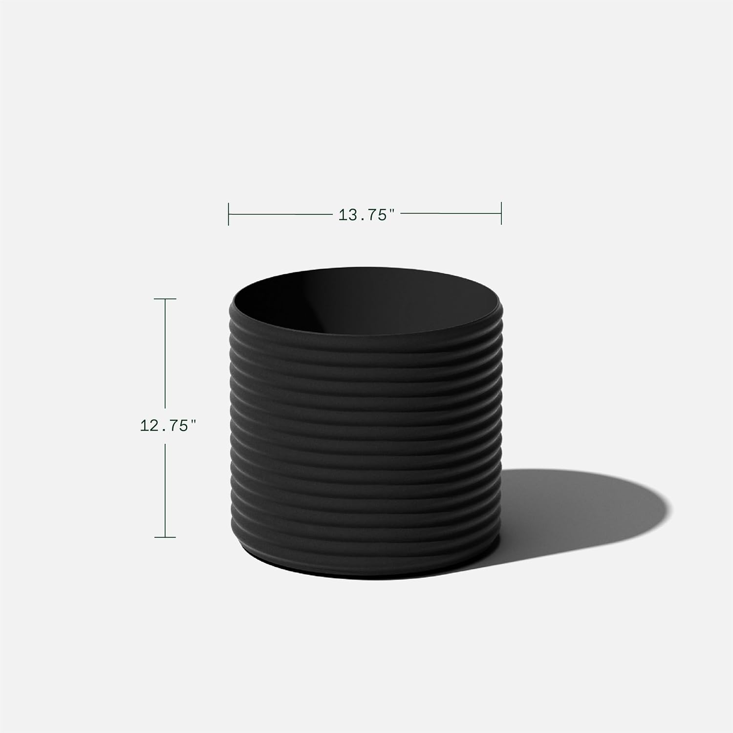 Veradek Mod Series 13" Short Planter for Patio & Backyard | Durable Plastic-Stone Material | Modern Décor for Plants & Flowers