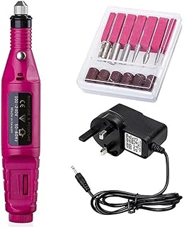 مجموعة أدوات مانيكير وباديكير أكريليك محمولة باللون الأحمر في المملكة المتحدة