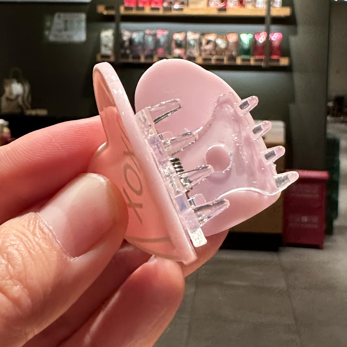 Heart Shaped Hair Clips Set, Valentine's Day Collection, Pink Red Blue Orange Colors, 4 Pack Decorative Text Pattern for Girls - Image 9