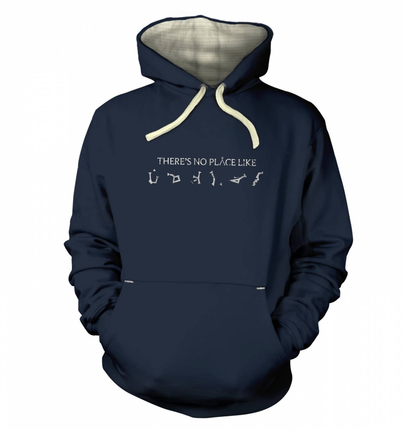 Tv And Film Hoodies By Something Geeky Men's Midnight Blue There's No Place Like Earth Hoodie (Premium) - Film Movie Geeky Tshirt - Blue
