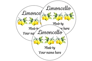 Personalized Limoncello Labels, Stickers, for Bottle, Homemade Lemon