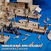 Modular Bridge, Dock, Walkway Basic Set 7PCS Wood Laser Cut Dungeon Terrain for D&D, Pathfinder, Dungeons & Dragons and Other Tabletop RPG