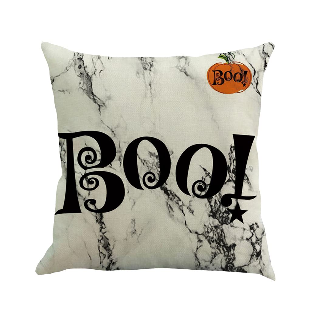 Decoration Halloween Citrouille Housse De Coussin Halloween 45x45 Cm - Motif Citrouille Monstre, Peluche Douce, Fermeture éclair Cachée Décoration Salon Halloween Festive