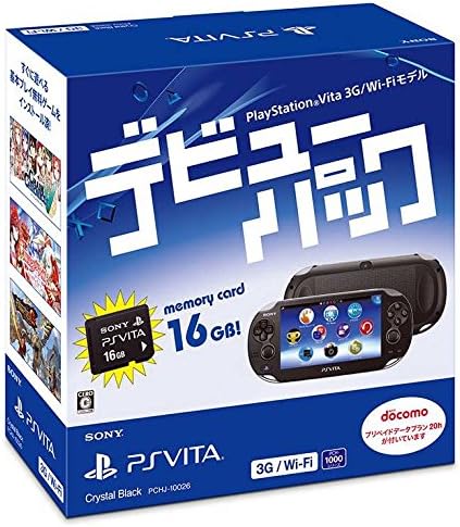 PlayStation Vita debut pack 3G / Wi-Fi model Crystal Black
