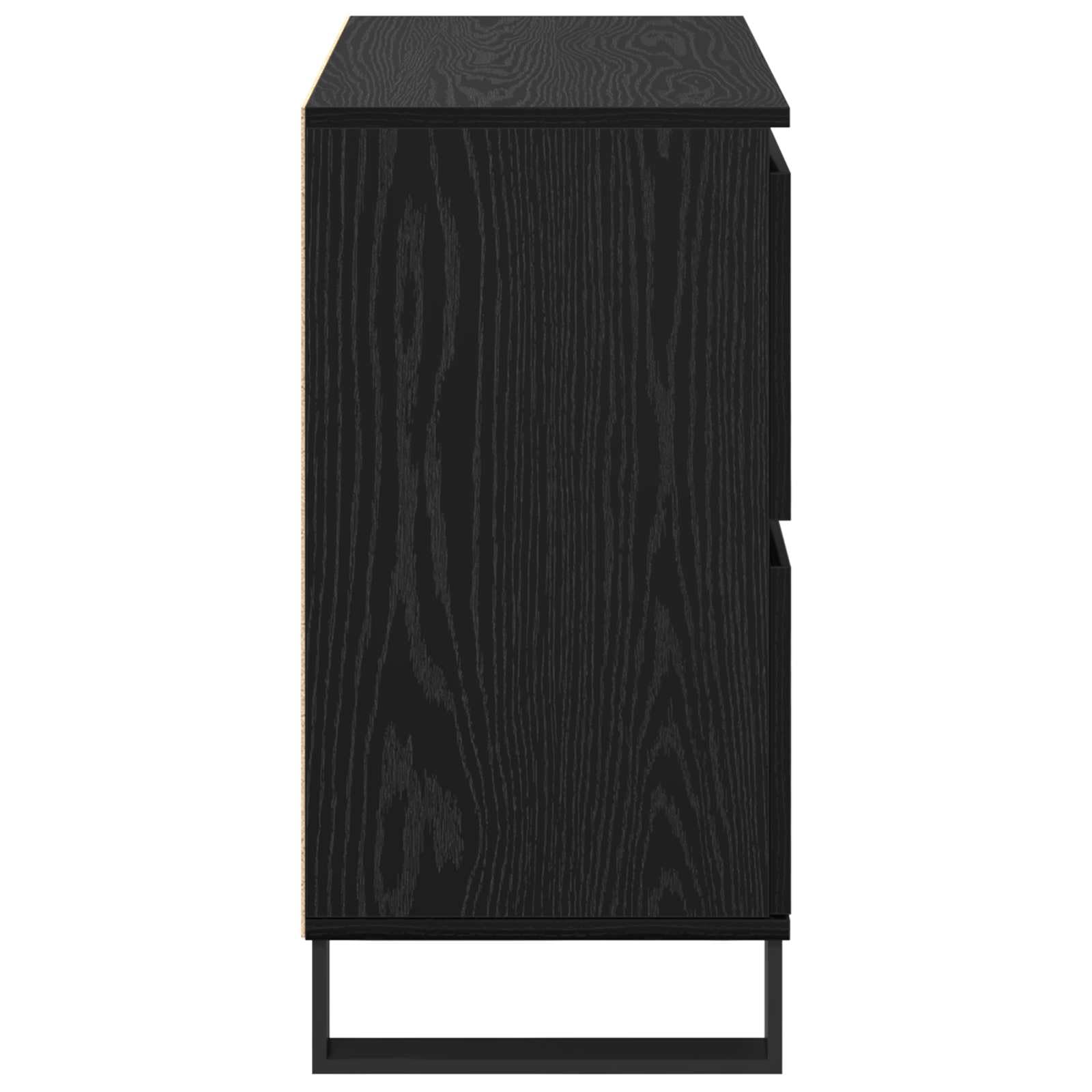 vidaXL Bufet Czarny Dąb 60 x 35 x 70 cm