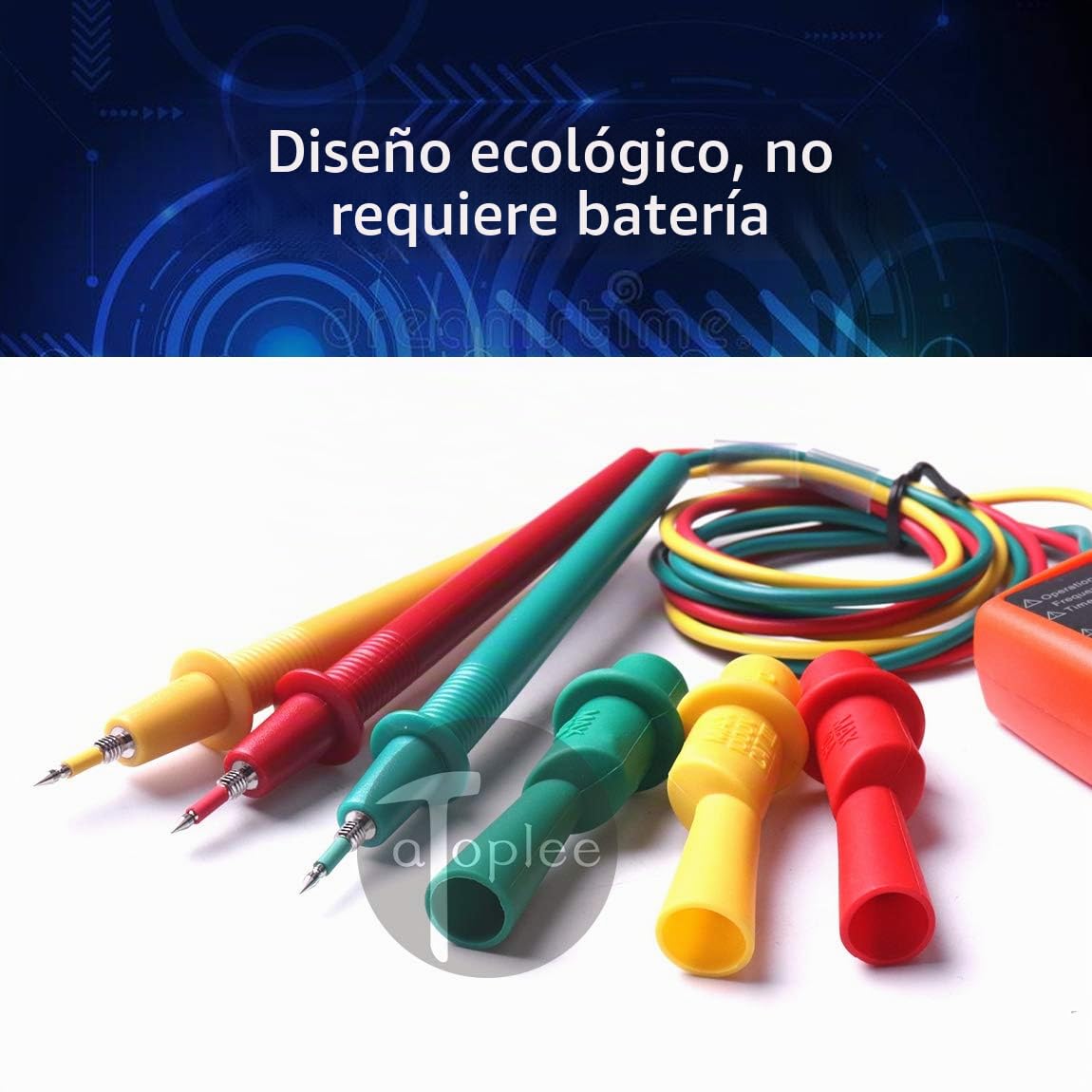 ATOPLEE 3 Secuencia de Fase Presencia rotación Tester Indicador Detector Meter con LED y el zumbador 60V ~ 600V (3 Fase AC)