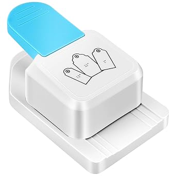 3 in 1 Craft Tag Punch - 1.5/2/2.5 Inch Gift Tag Paper Punches for Scrapbooking Supplies, DIY Projects, Card Making