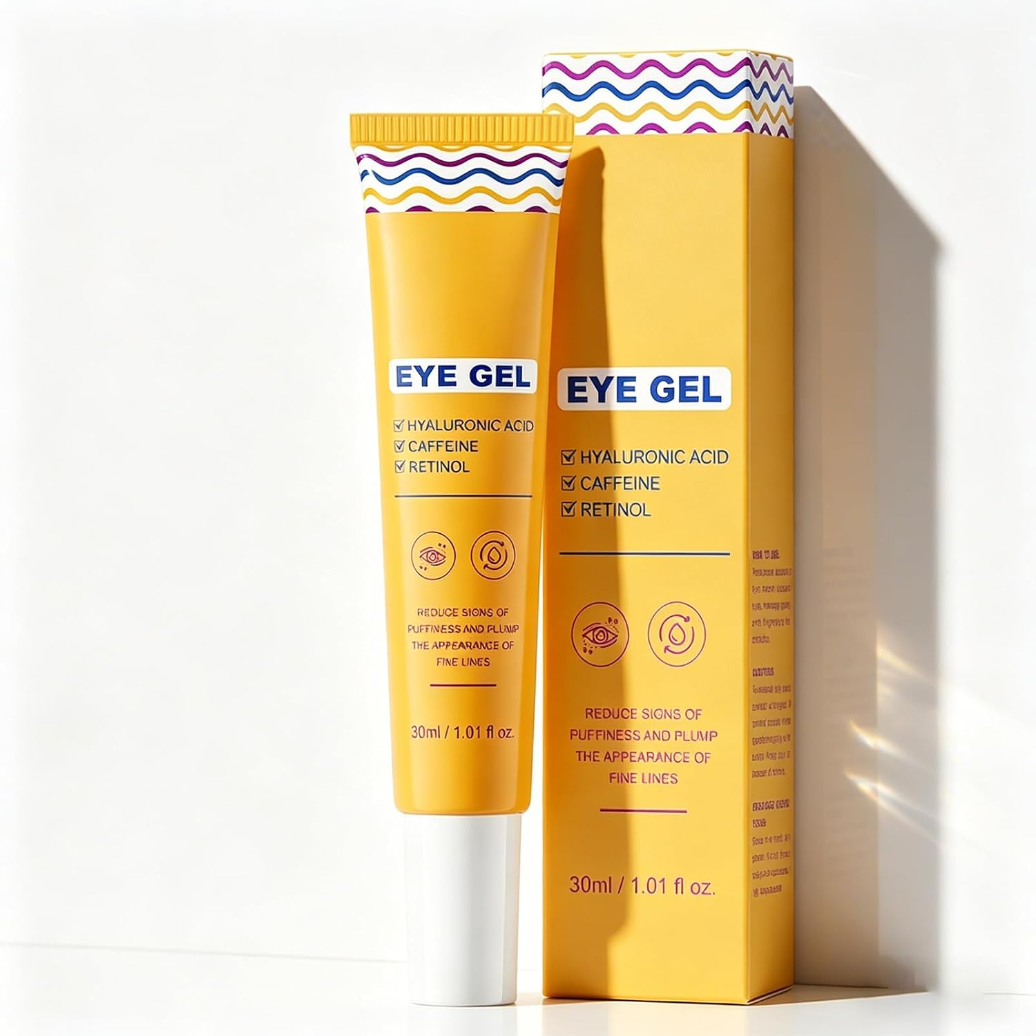 Caffeine Eye Cream – Under Eye Gel for Dark Circles and Puffiness – Firming Eye Treatment for Women Seeking Smooth Texture and Refreshed Eyes in Daily Skincare Routine (1Pack)