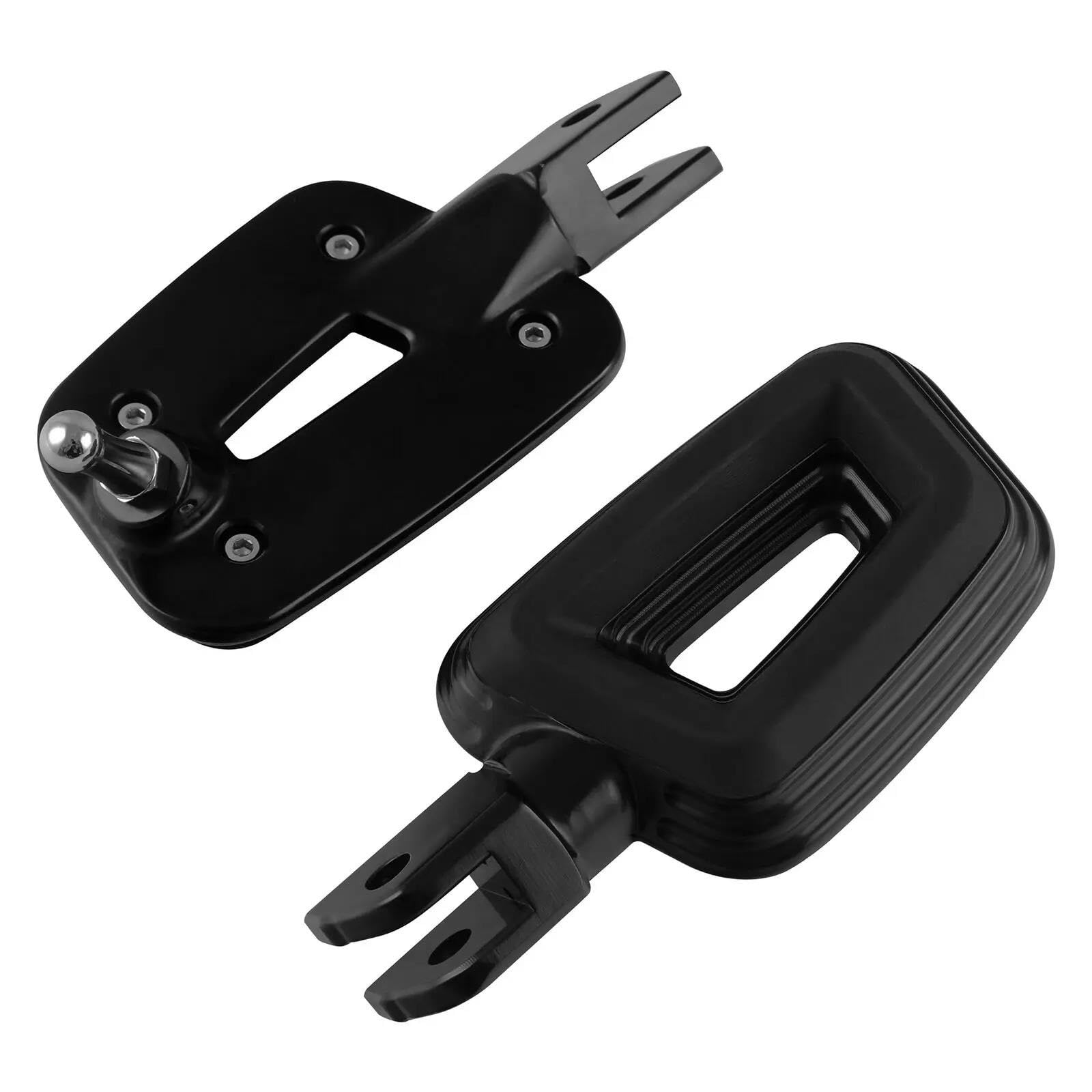 Repose-Pieds Conducteur Moto Noir pour Pédales Custom Softail 2018 2019 2020 2021 2022 2023