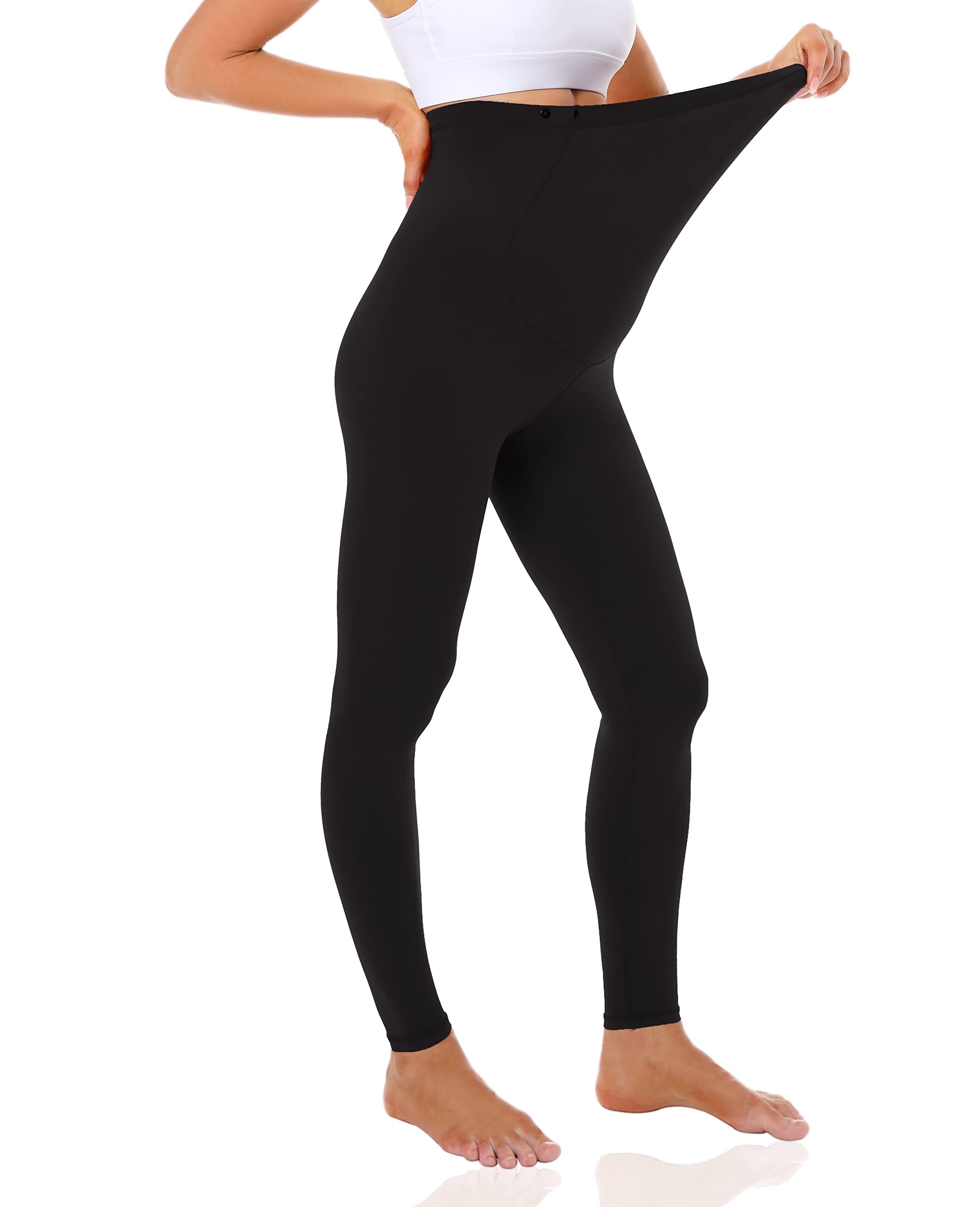 Foucome Leggings Premaman Lunghi Fino alle Caviglie, in Cotone Molto Confortevole