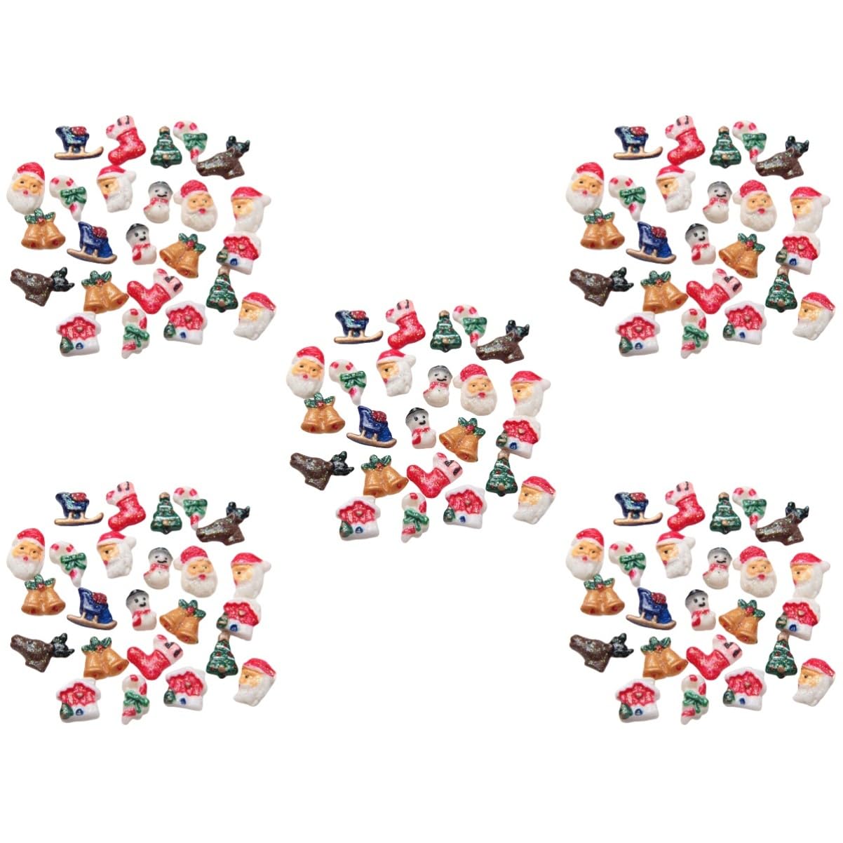 Healeved 250pezzi Decorazioni Per Unghie Tema Natalizio Accessori Per Manicure Ciondoli Per Nail Art Creativi e Unici Per Personalizzare Le Tue Unghie