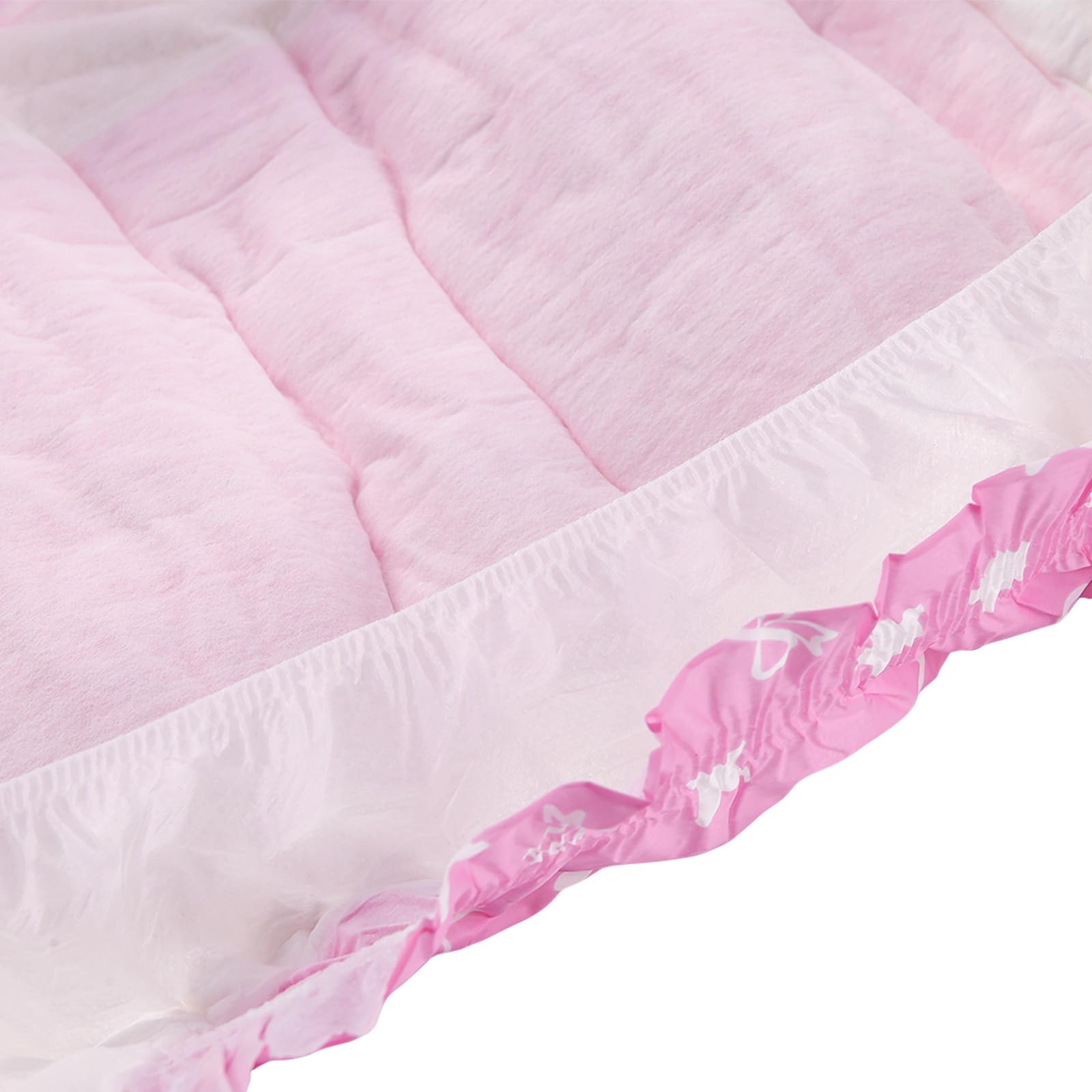CutiePlusU Pończochy dla dorosłych - 2 sztuki, jednorazowe sliaki z klapkami dla kobiet i mężczyzn, maksymalne wchłanianie nocne - Sissy Baby (M 71-96CM)