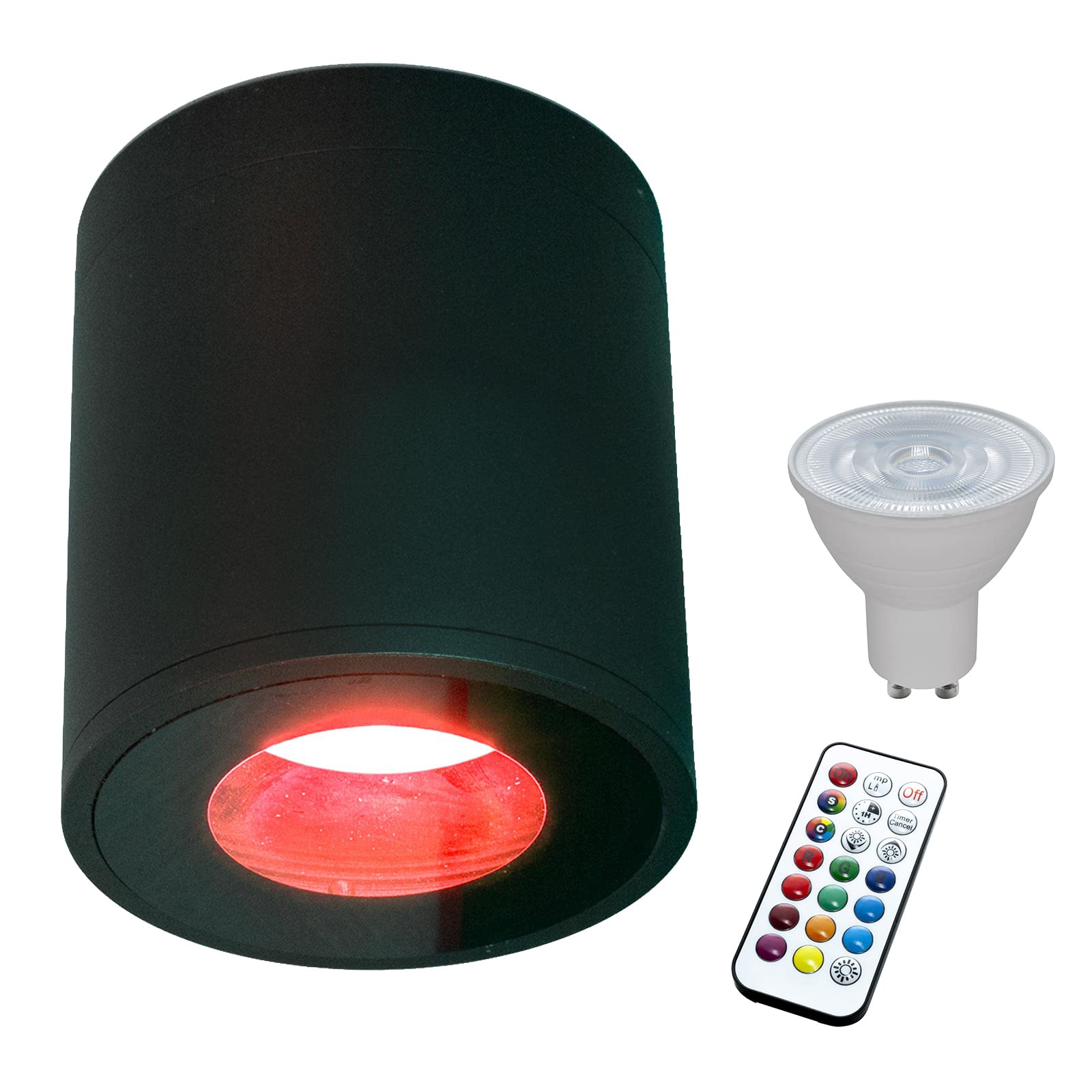 Planetitaly Lampada da parete o soffitto led RGB per ambienti umidi box doccia bagno turco vasca IP65 Dimmerabile programmi di luce cromoterapia