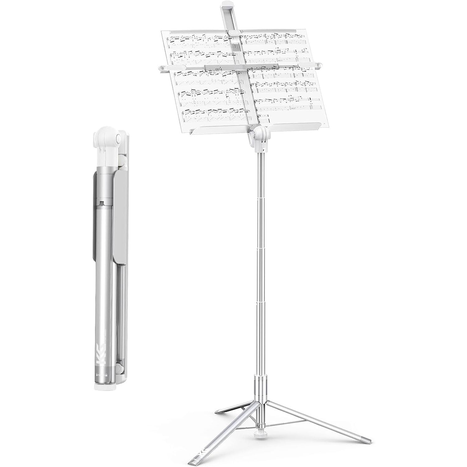 Amazon | KraftGeek カプセル譜面台｜軽量・コンパクト｜高さ73～167cm 