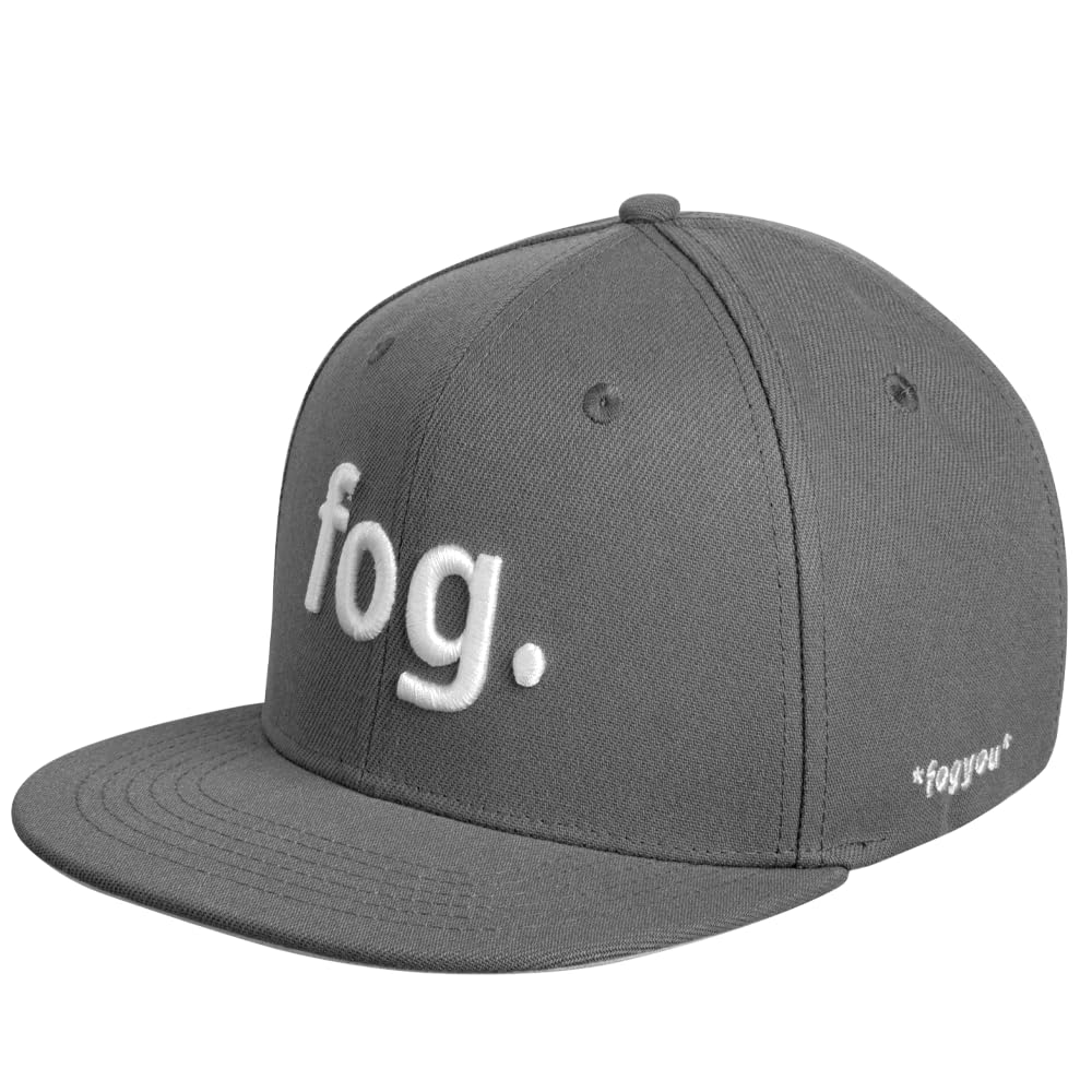 Nebelkind Gorra Snapback para Hombre y Mujer, Talla Única, Unisex, Moderna, Estilo Callejero, Gorra de Béisbol con Visera Recta, Gris
