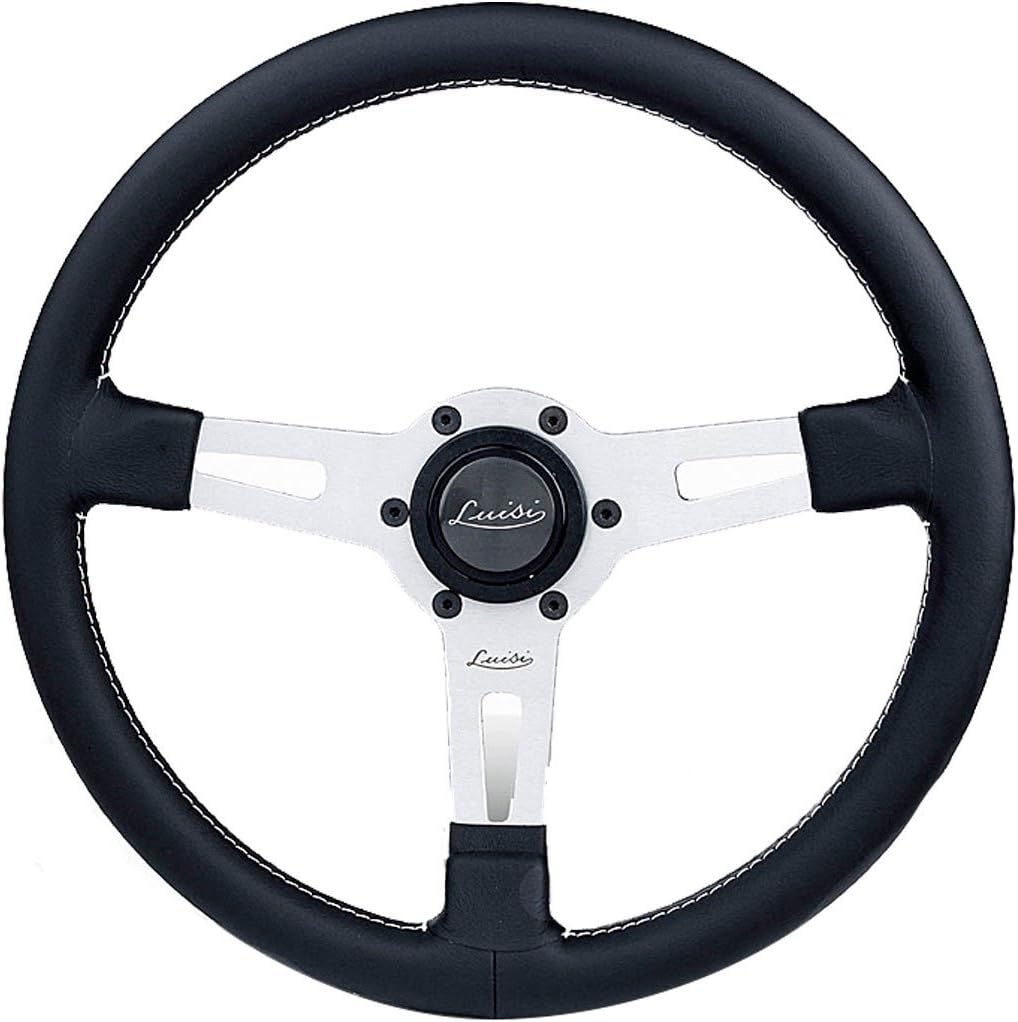 Steering Wheel Universal Luisi sharav 340 mm Black Leather