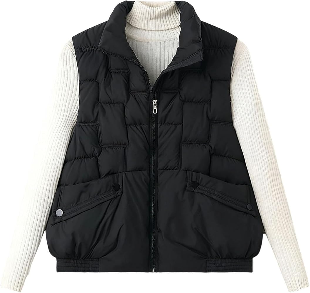 ジャケット・アウター ATON stand collar wool padded vest ATON stand collar wool padded vest