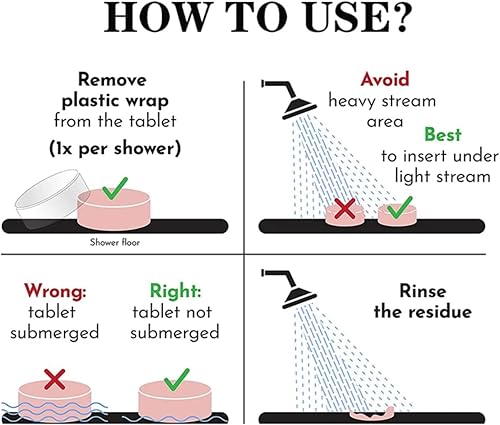Miniatura 7 de Vaporizadores de ducha de aromaterapia, tabletas de ducha de cuidado personal con aceites esenciales, eucalipto, rosa, lavanda, relajación para el