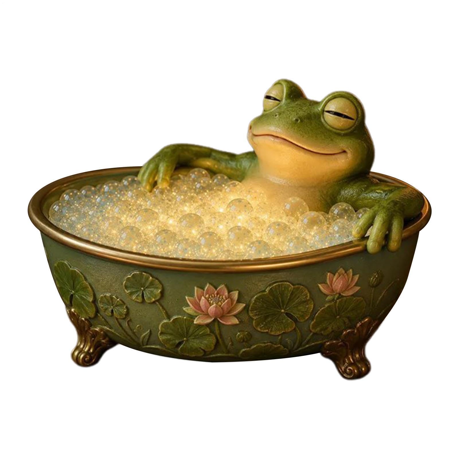 Sculpture d'animal de bain moussant en résine pour égayer un bureau sombre