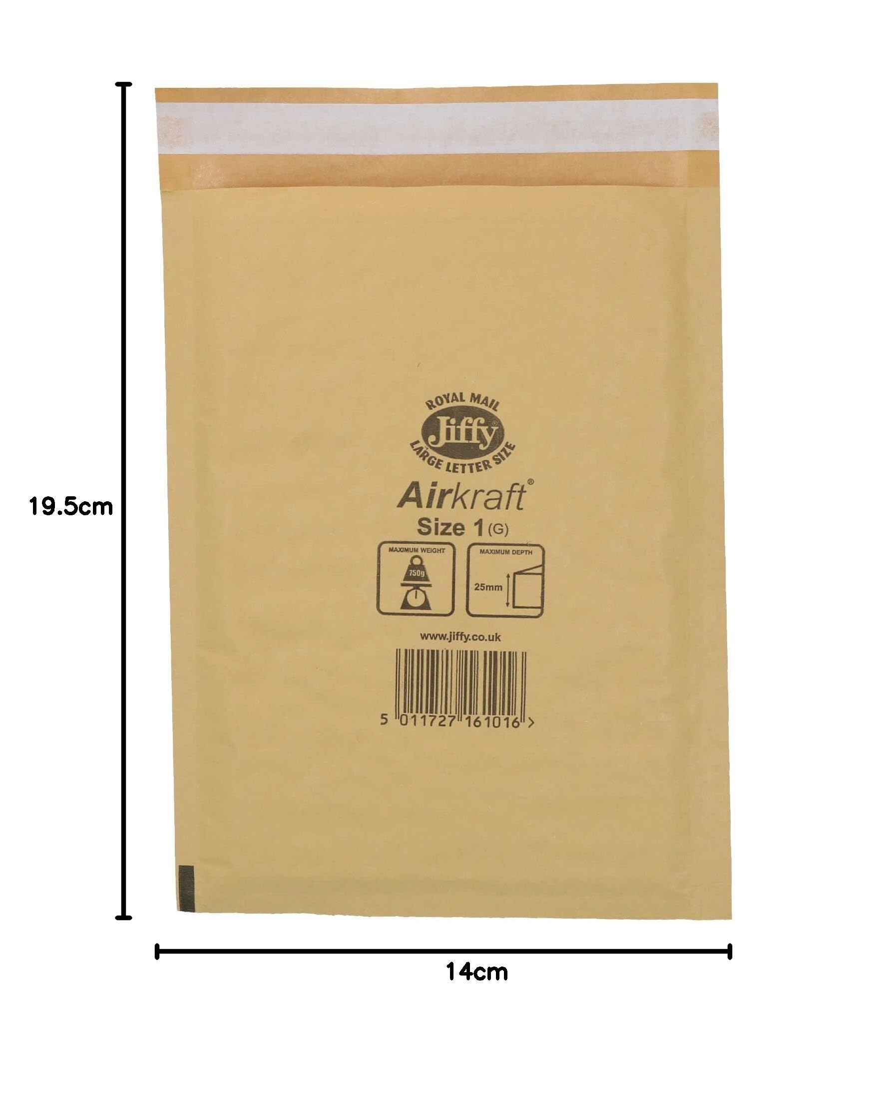 AB Tools 200 buste imbottite per posta Airkraft, color oro, misura 1