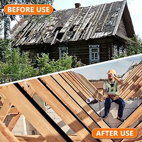 Wdg Butyl Joist Tape For Decking, 8 Rolls 2" X 50' Deck Joist Tape For Deck Joists And Beams, Waterproof Rv Roof Flashing Tape Camper Trailer Boat Sealing Leak Repair, Black #TOP1