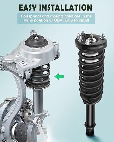 Miniatura 4 de SCITOO Conjunto de resorte helicoidal de los puntales delanteros 172123L 172123R apto para 2003 2004 2005 2006 2007 para Honda para Accord