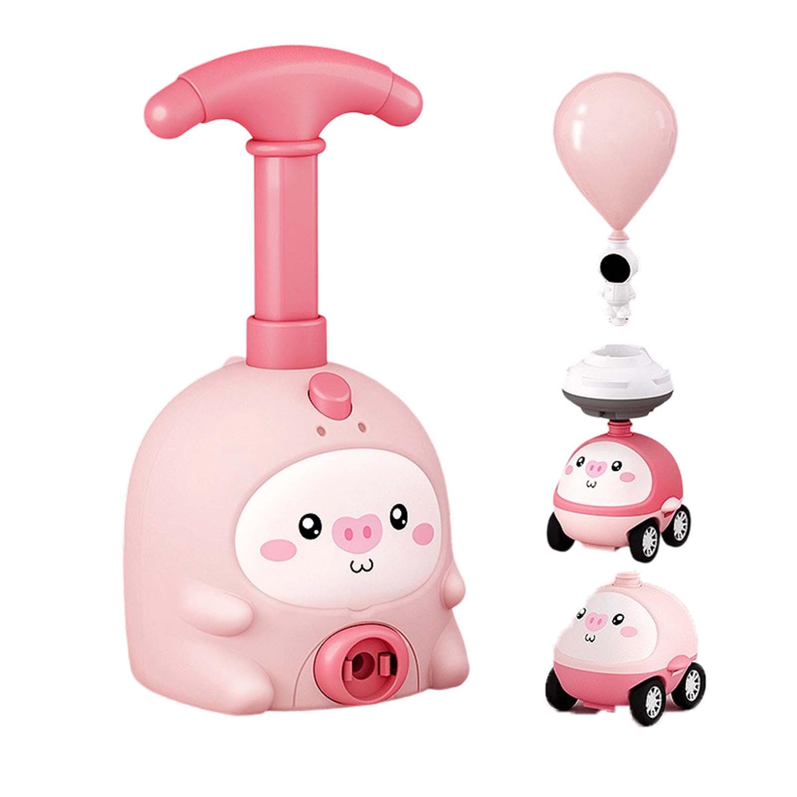 Animal Air Powered Balloon Car Toy, Animal Balloon Car Toy, Air Powered Balloons Car Launcher Set,Easy Manual BalloonPump,DIY Physics Learning for Party Fun (#C+2car) — view 9