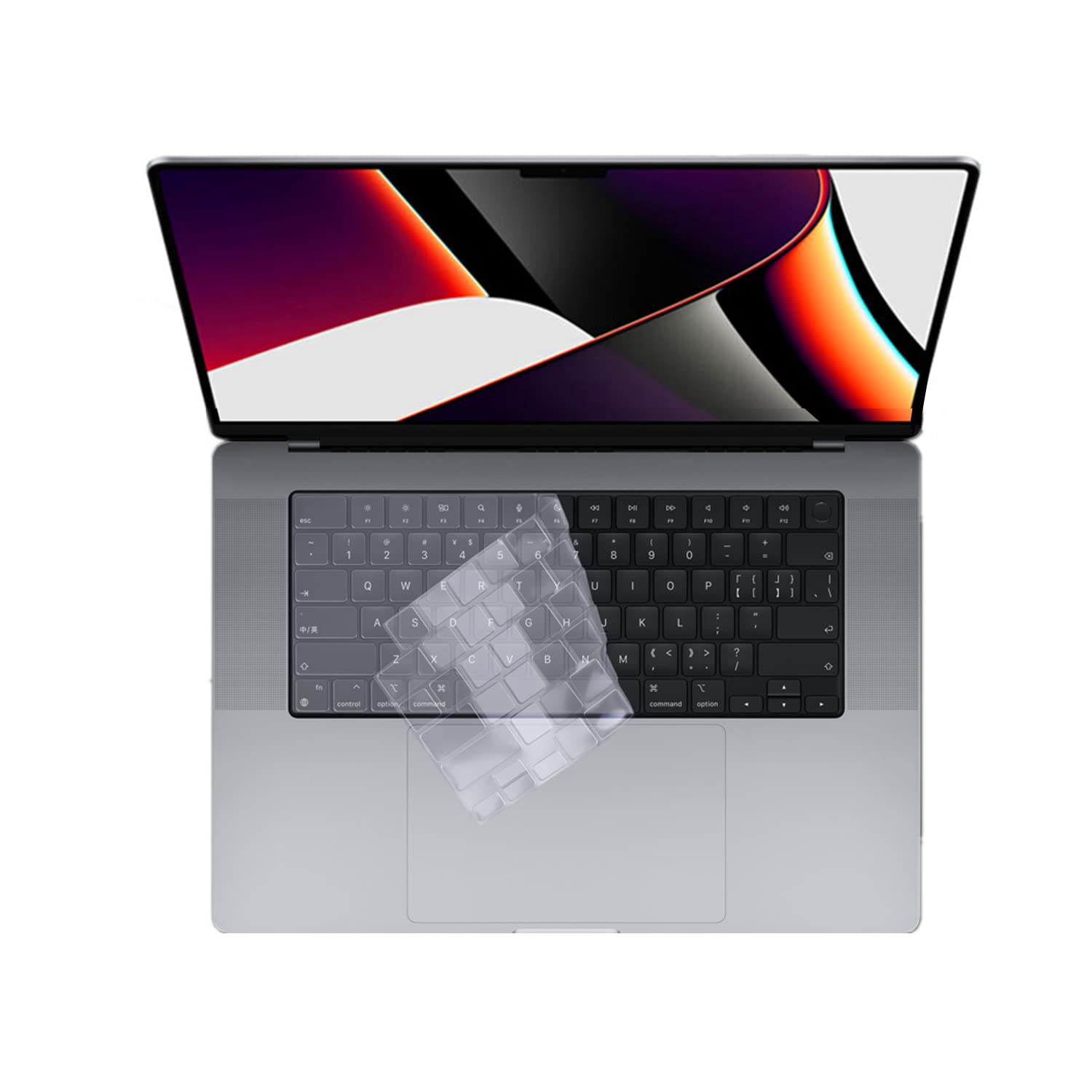 Se7enline Compatible with Macbook Keyboard Cover Skin for Mac Neo & Air 13/15 & Pro 14/16 inch (M5 M4 M3 M2 M1 A18 Pro) 2026/2025/2024/2023/2022/2021 Silicone Waterproof Dustproof EU Layout,Black — view 92