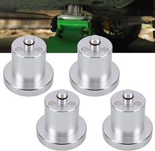 RULLINE 4Pcs Jack Pad Jack Point Adapter for Rivian R1T/R1S Aluminum