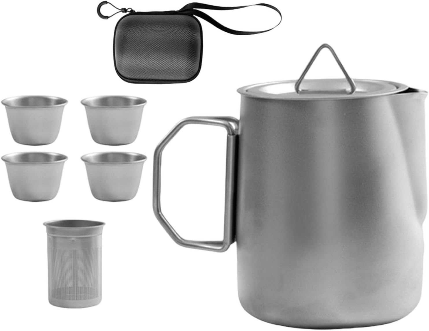 6pack Stainless Steel Camping Tea Cups: Rust-Resistant Lightweight Portable for Hiking Backpacking Travel Corrosions Camping Accessories