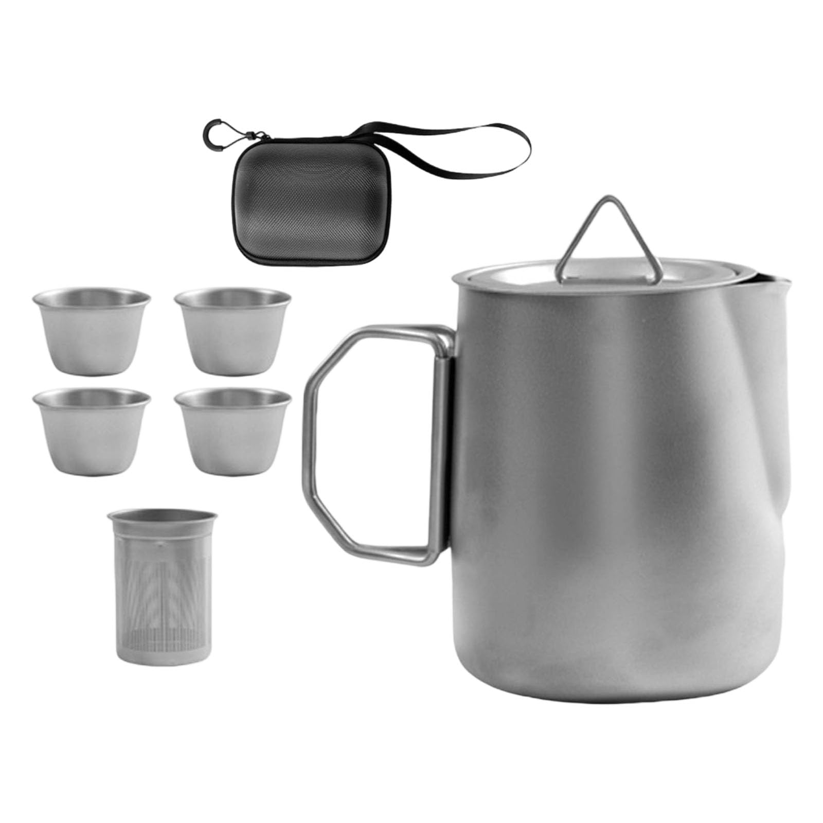 Tasses à thé de camping en acier inoxydable durables et légères - 7