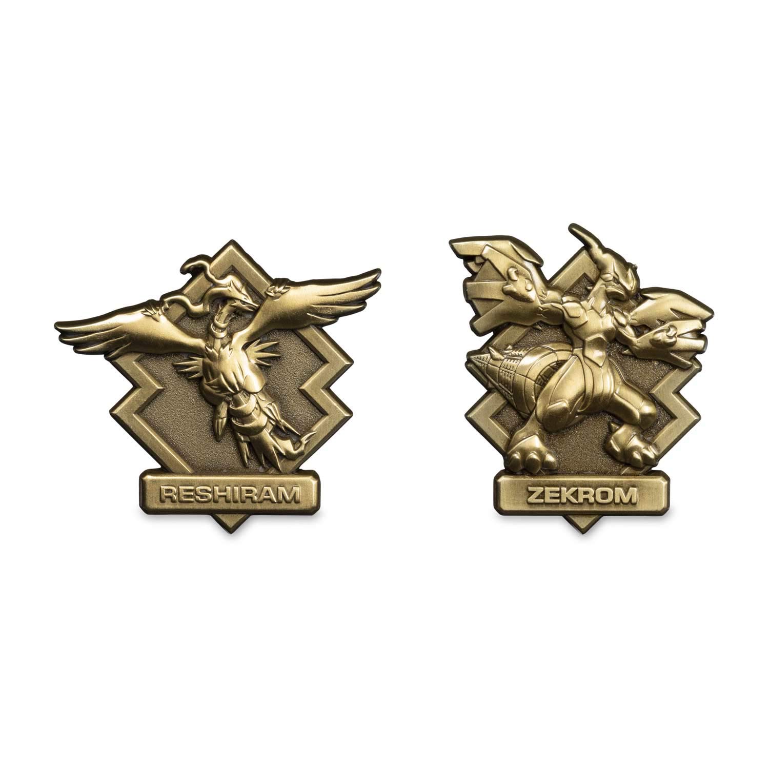 Pokemon PIN Set (2PK) Legendary ZEKROM & RESHIRAM : Amazon.sg: Fashion