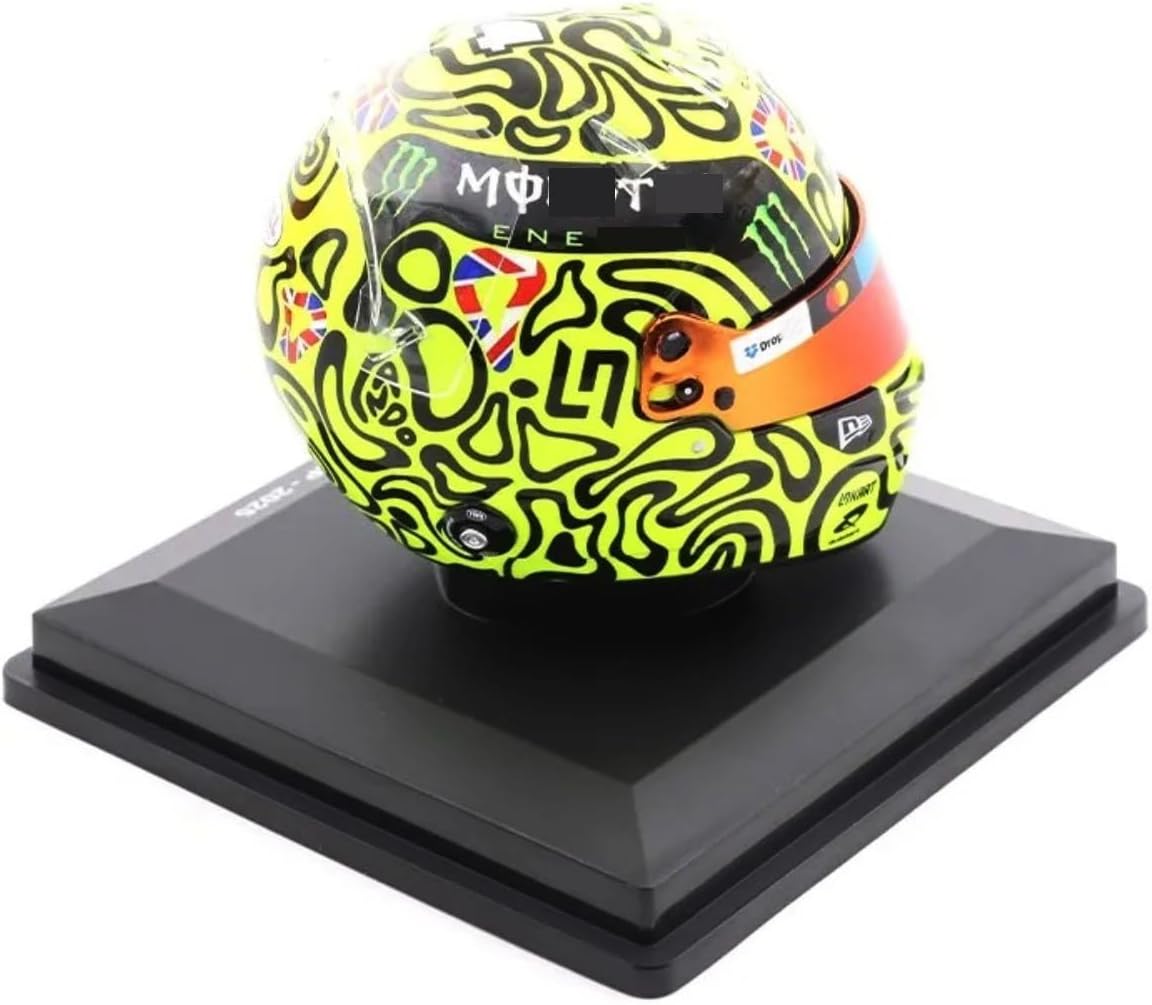 2025 1/5 Mcl39#4 Mini Helmet for BritainGP F1 Norris Champion Racing Helmet Model Ornament Customized Gift for Adults