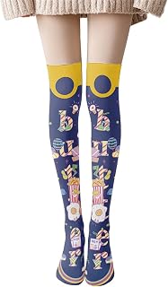 Calcetines for mujer Lolita Calcetines Impresión Lilo Velvet Medias Dibujos animados Animación Impresión Japanese Lolita Medias