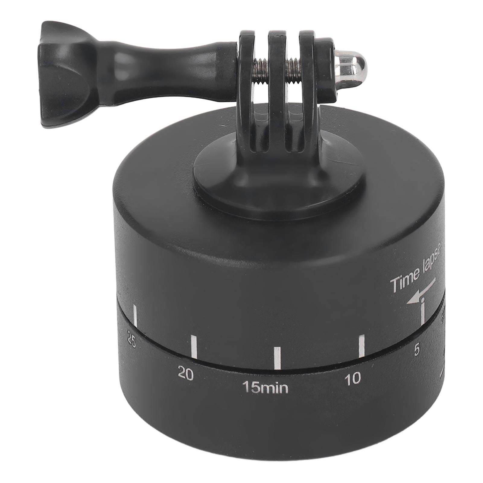Panoramic 360° Rotation 60min Timer Pan Tilt Aluminum Alloy Tripod Head for Action Cameras Time Lapse